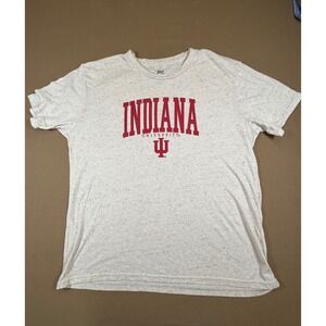 Indiana University Hoosiers MV Sport‎ T Shirt Womens XLarge XL Gray